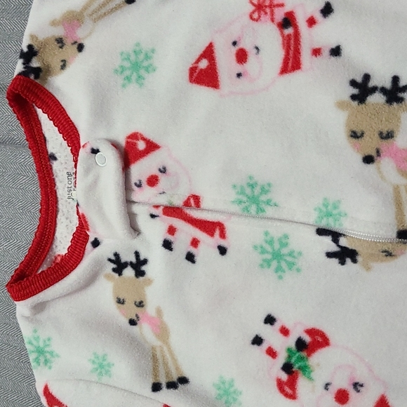 Fleece Christmas Footie - Picture 2 of 2